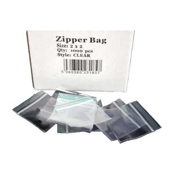 5 x Zipper Branded 2 x 2 Clear Bags £21.99