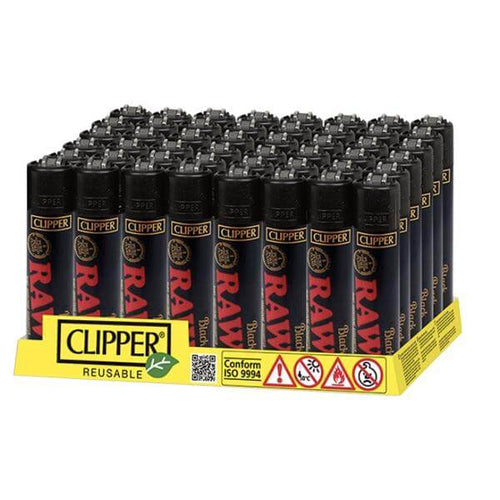 48 Clipper RAW Printed Refillable Lighters £92.99