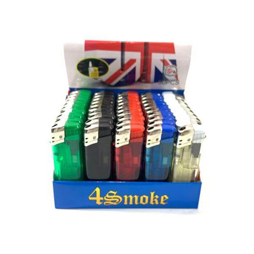 50 x 4Smoke Electronic Printed Lighters - YZ218DK £13.99