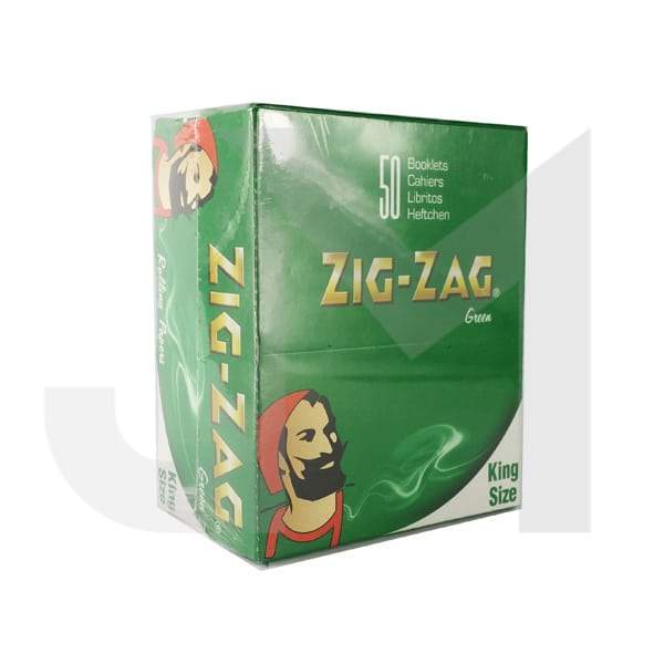 50 Zig-Zag Green King Size Rolling Papers £19.99