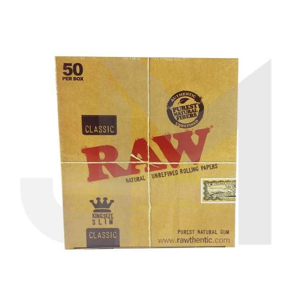 50 Raw Classic King Size Slim Rolling Papers £23.99