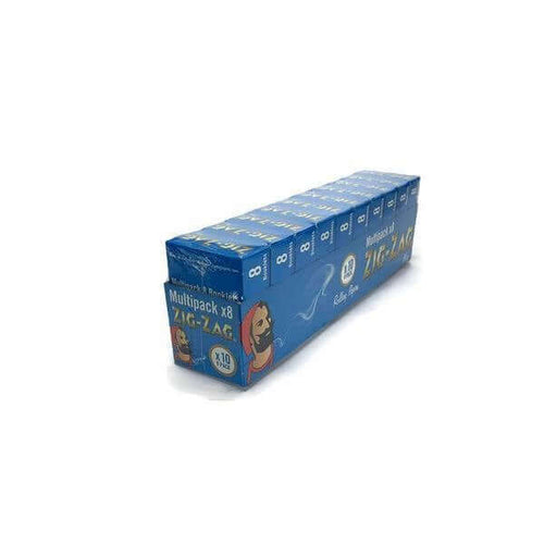 10 Pack x 8 Booklet Zig-Zag Blue Regular Rolling Papers £13.99
