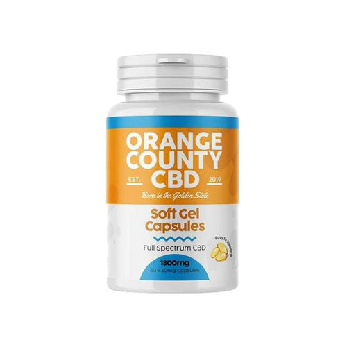 Orange County 1800mg Full Spectrum CBD Capsules - 60 Caps £53.99