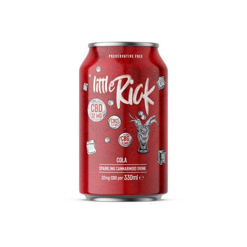 24 x Little Rick 32mg CBD (+CBG) Sparkling 330ml Cola £64.99
