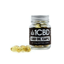 Load image into Gallery viewer, 1CBD Soft Gel Capsules 10mg CBD 30 Capsules £37.99
