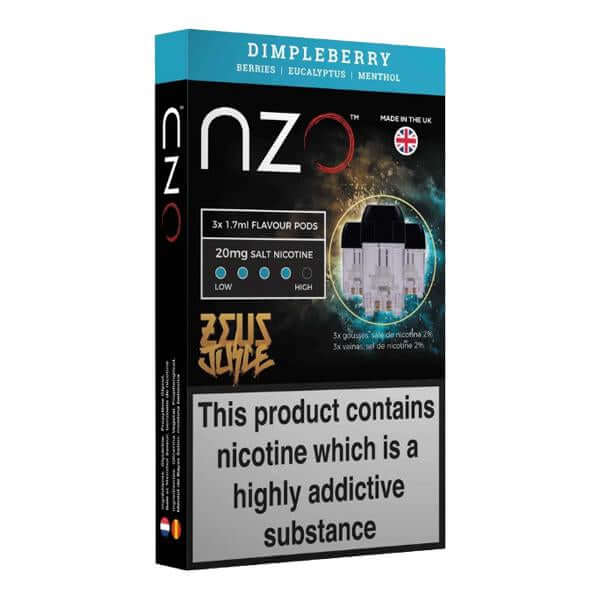 NZO 20mg Zeus Salt Cartridges with Red Liquids Nic Salt (50VG/50PG) £11.99