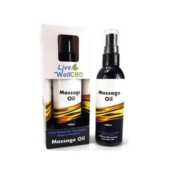 LVWell CBD 300mg 100ml Massage Oil £14.99