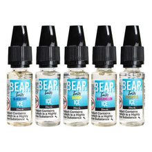 Load image into Gallery viewer, 20mg Bear Flavours Ice 10ml Nic Salts (50PG/50VG) £2.99
