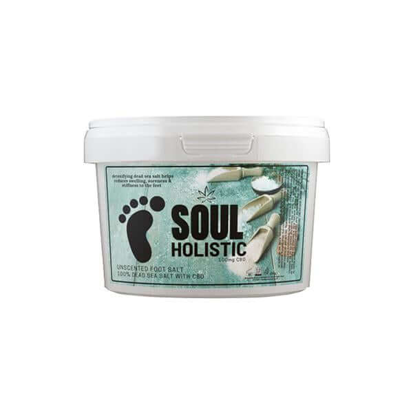 Soul Holistic 100mg CBD Dead Sea Salt Unscented Foot Salt - 500g £9.99