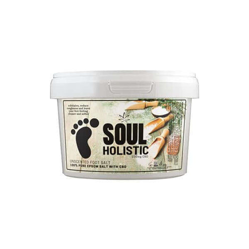 Soul Holistic 100mg CBD Pure Epsom Salt Unscented Foot Salt - 500g £9.99