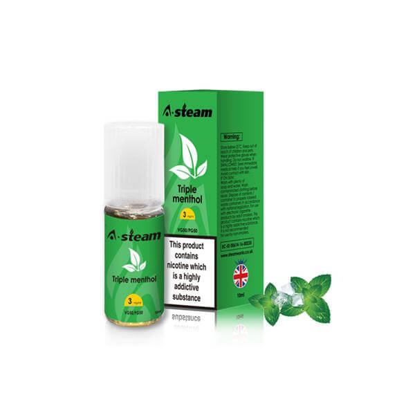 A-Steam Fruit Flavours 12MG 10ML (50VG/50PG) £1.99