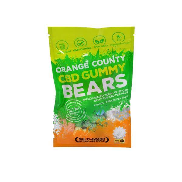 Orange County CBD 200mg Gummy Bears - Grab Bag £9.99