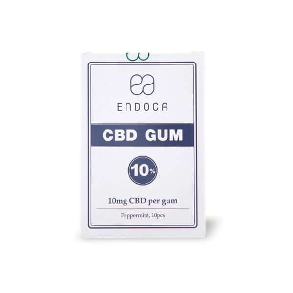 Endoca 100mg CBD Peppermint Chewing Gum - 10 Pcs £5.99