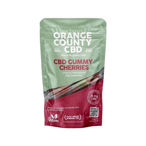 Orange County CBD 200mg Gummy Cherries - Grab Bag £9.99