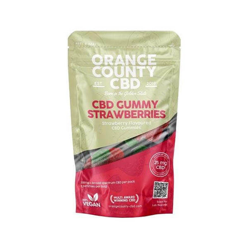 Orange County CBD 200mg Gummy Strawberries - Grab Bag £9.99