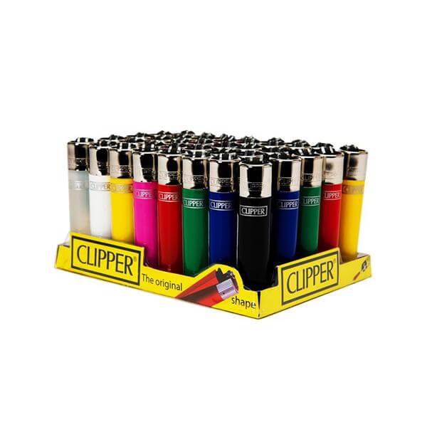40 Clipper Solid Colour Refillable Classic Lighters - CP115UKH £43.99