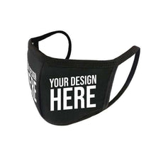 Load image into Gallery viewer, Custom Vinyl Printed Reusable Anti Dust Black Face Mask £50.99
