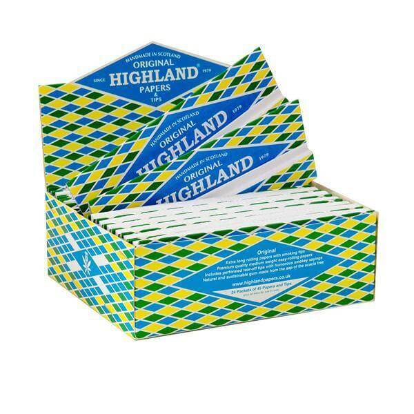 24 Highland Double Decadence King Size Rolling Papers & Tips £27.99