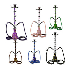 Load image into Gallery viewer, Large 2 Hose Shisha Hookah - Assorted Colours £21.99
