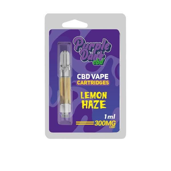 Purple Dabz CBD Vape Cartridges 300 & 600 MG - Lemon Haze £13.99