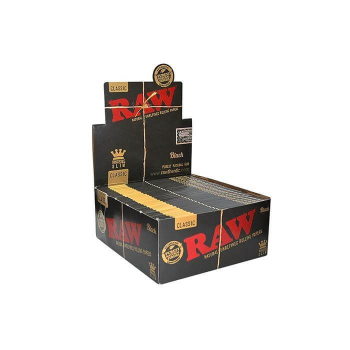 Raw Classic King Size Slim Black Rolling Papers £37.99