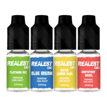 Load image into Gallery viewer, Realest CBD 500mg Terpene Infused CBG Booster Shot 10ml (BUY 1 GET 1 FREE) £9.99

