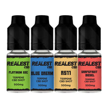 Load image into Gallery viewer, Realest CBD 500mg Terpene Infused CBD Booster Shot 10ml (BUY 1 GET 1 FREE) £7.99

