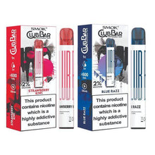 Load image into Gallery viewer, 20mg Smok Club Bar Disposable Vape Pen 600 Puffs £3.99
