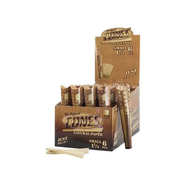 6 x 32 Mountain High 1¼ Pre-Rolled Cones Natural - Display Pack £53.99