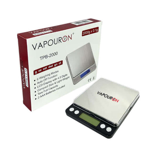 Vapouron TPB Series 0.1g - 2000g Digital Scale (TPB-2000) £12.99