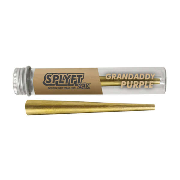SPLYFT 24K Gold Edition 25mg CBD Infused Cones – Granddaddy Purple £18.99