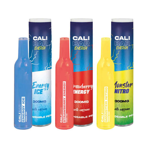 CALI BAR ENERGY with Caffeine Full Spectrum 300mg CBD Vape Disposable £9.99